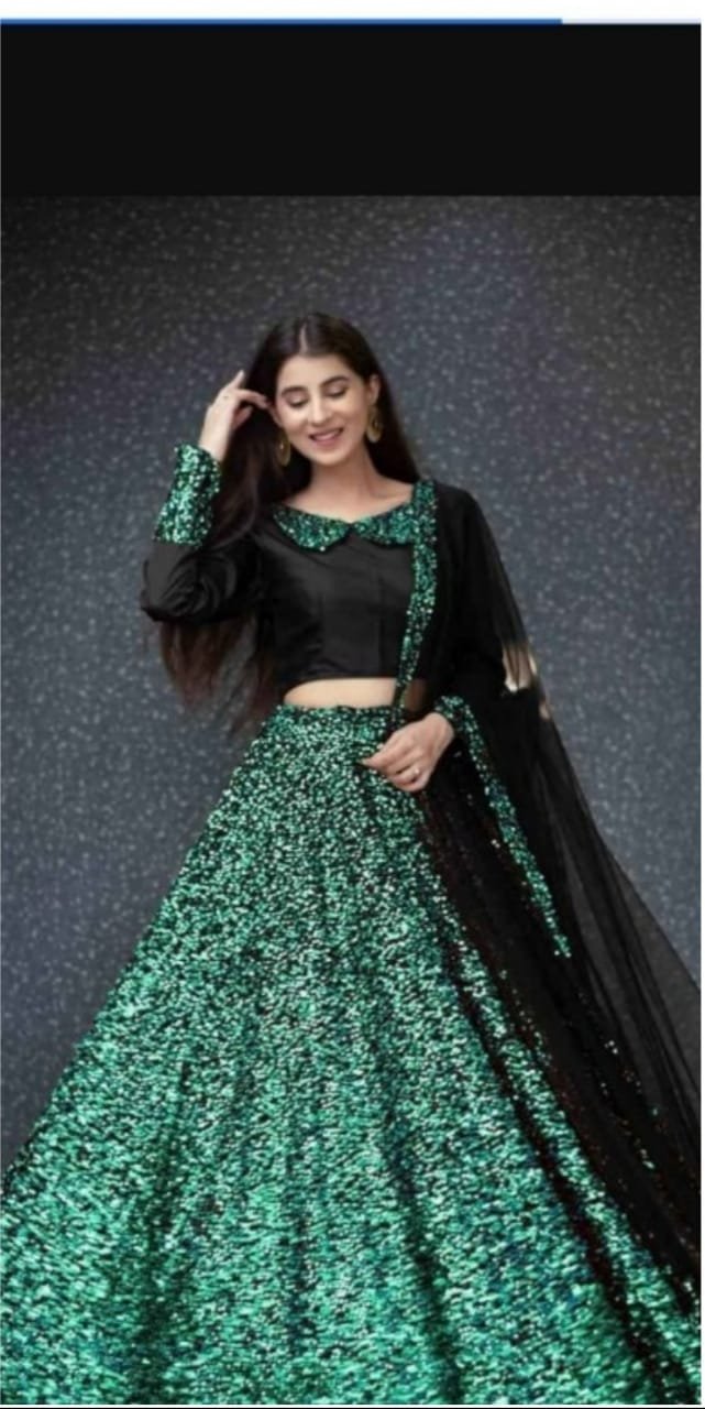 Black Velvet Lehenga Choli Indian Ethnic Party Wear Lengha Chunri Skirt  Sari Top | eBay