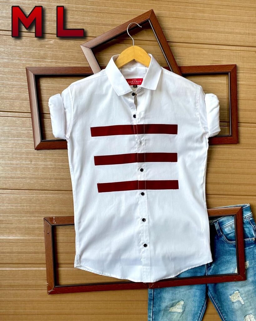 Men's designer white shirt - Evilato