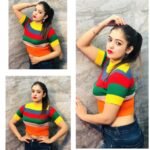 Women's Knitted Rainbow Top