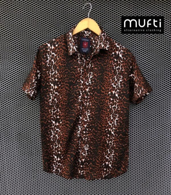 half sleeve tiger print shirt