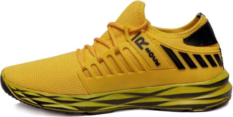 Stylish Yellow Sports Shoes - Evilato