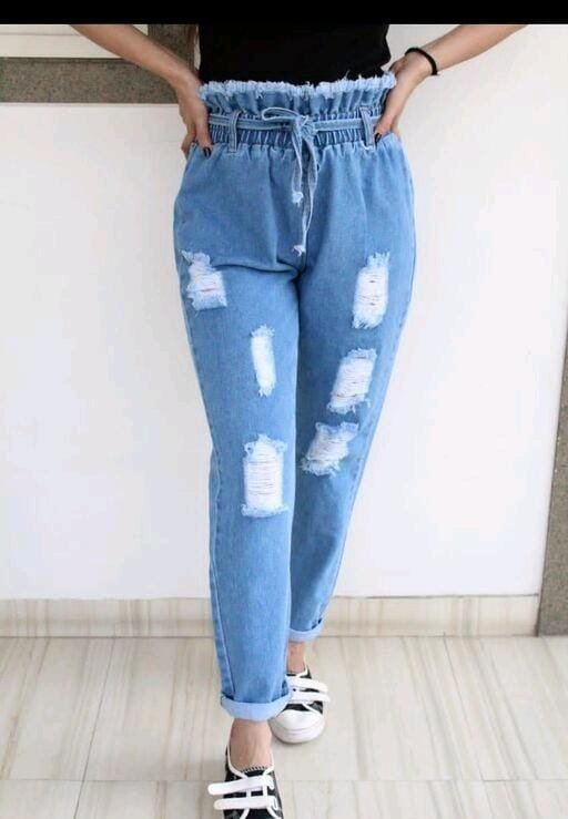Cargo High Waist jeans for Women - Evilato