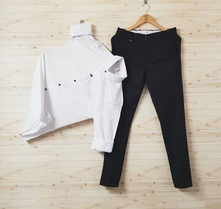 Formal White Shirt ☀ Black Pant Combo ...