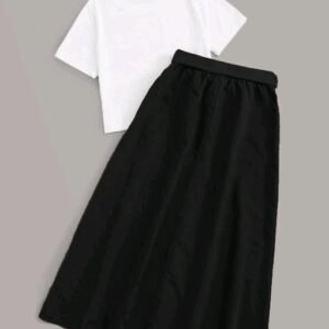 Women's Long Skirt Top Set