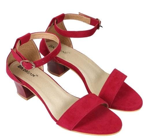 Buy Cherry Red Heeled Sandals for Women by Marc Loire Online | Ajio.com