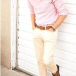 formal pink shirt and trouser