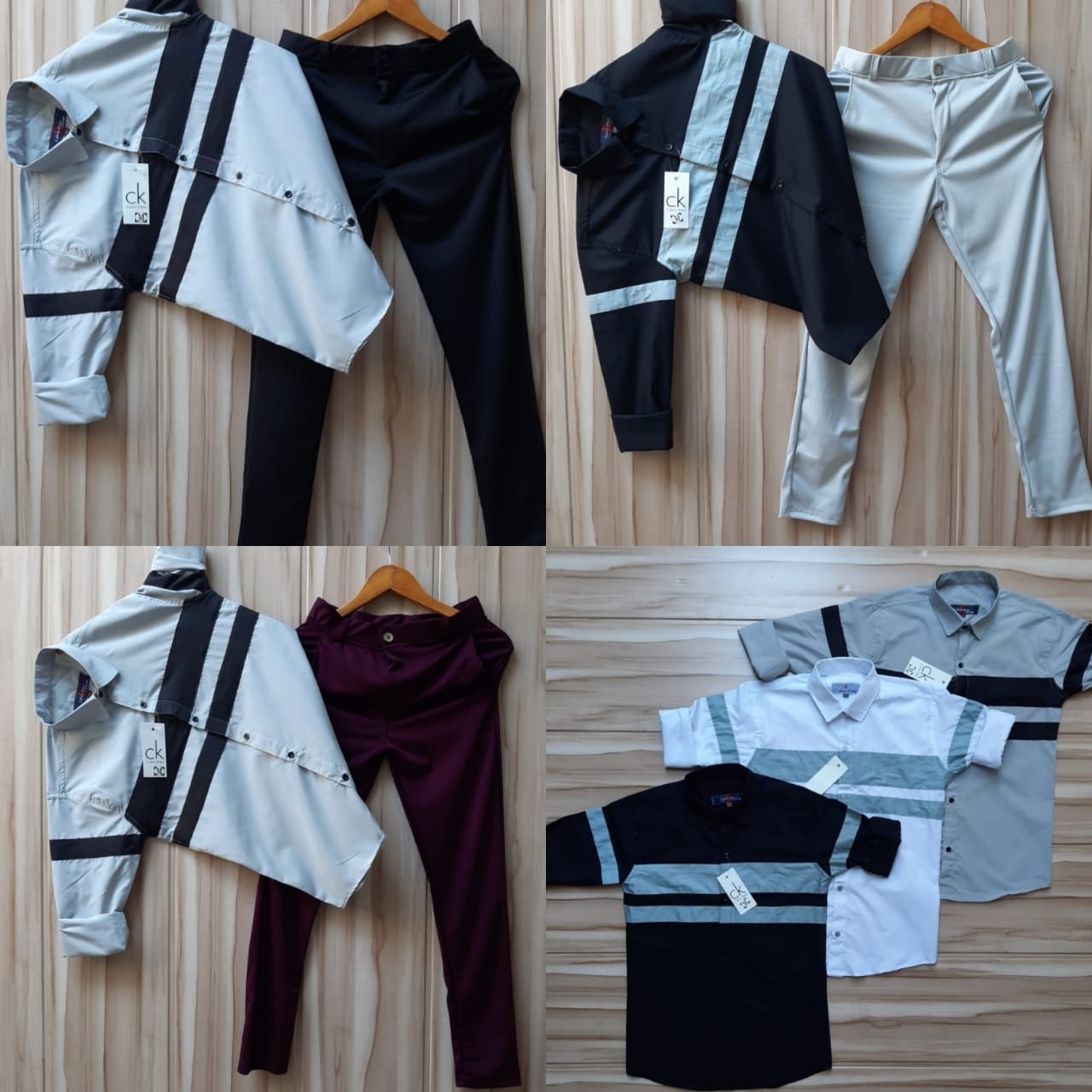 Formal Lycra Pant Shirt Combo - Evilato Online Shopping