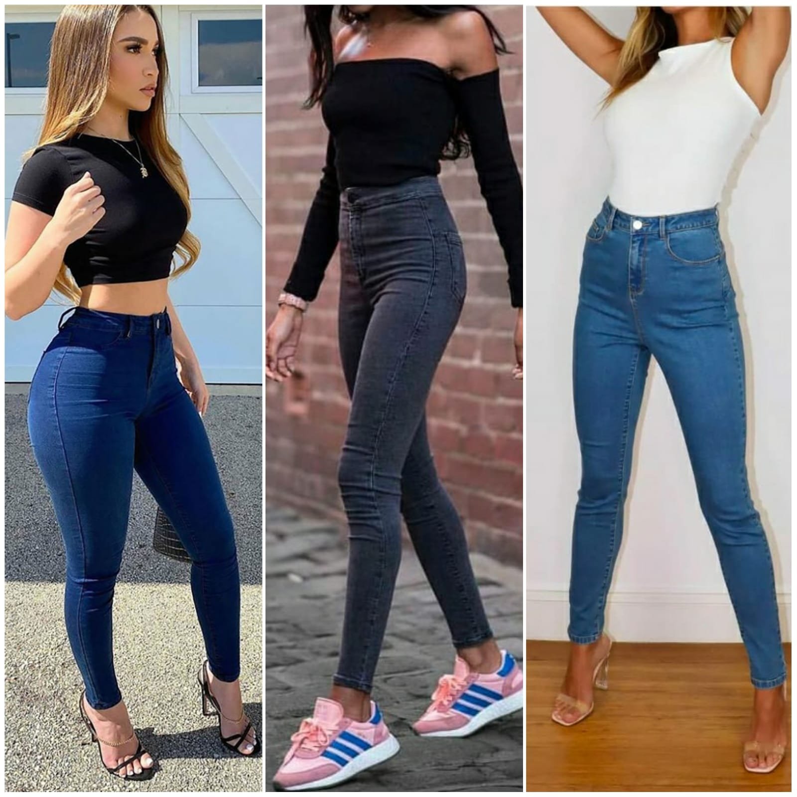 Women's Jeans Top Combo For College - Evilato