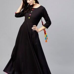 Beautiful Black Long Kurti