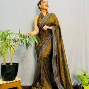 Modern silk party wear saree
