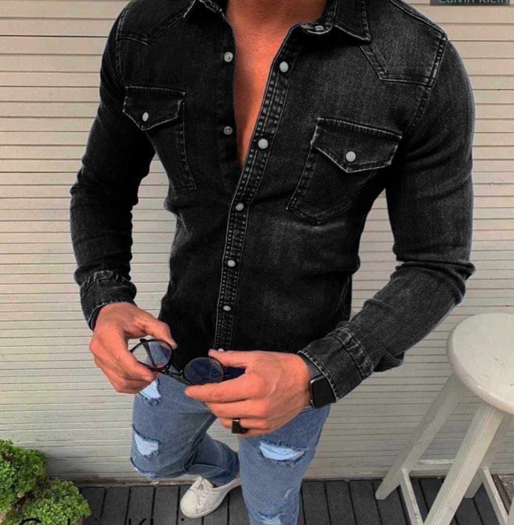 Black Shirts Outfits for Men- 22 Ways to Wear A Black Shirt | Black shirt  outfit men, Black shirt outfits, Mens fashion denim