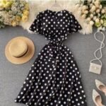 Cute Retro Dotted Western Dress