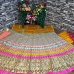 Beautiful Peach Color Mirror Work Lehenga choli