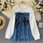 Winter Denim Top for Women