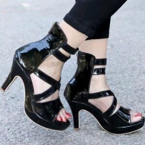 Glossy Pancil Party Wear Heels For Girls