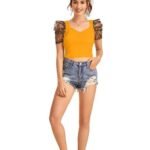 Puffed Sleeve Top For Women