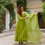 Simple Party Wear Gown With Dupatta