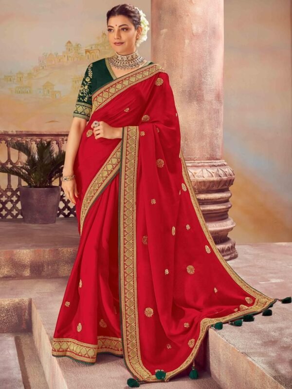 Beautiful Red Traditional Saree