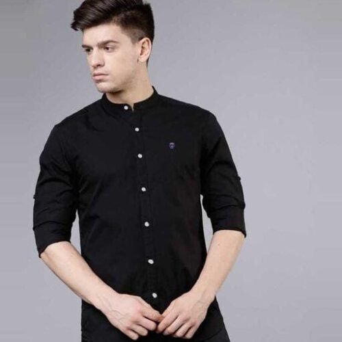 Men's Plain Semi Formal Shirt - Evilato