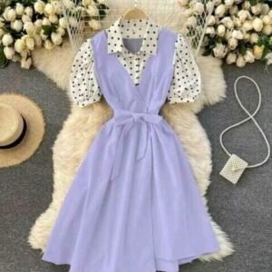 Cute Retro Style Knee Length Dress