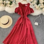 Latest One Piece Simple Women Dress