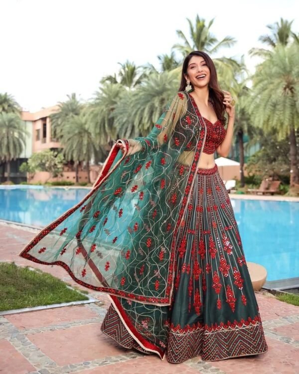 Beautiful latest design lehenga set for wedding