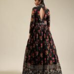 Beautiful Designer Printed Indian Gown For Wedding