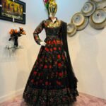 Beautiful Designer Printed Indian Gown For Wedding