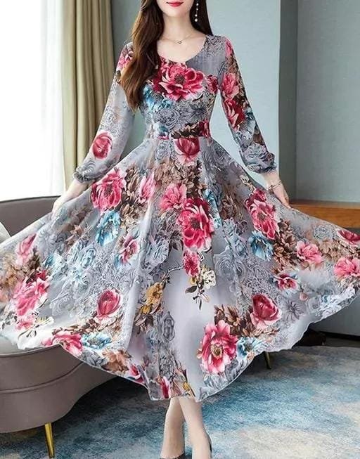 Women Pure Linen Knee Length Dress By Ecoleas | Western Wear Dress For