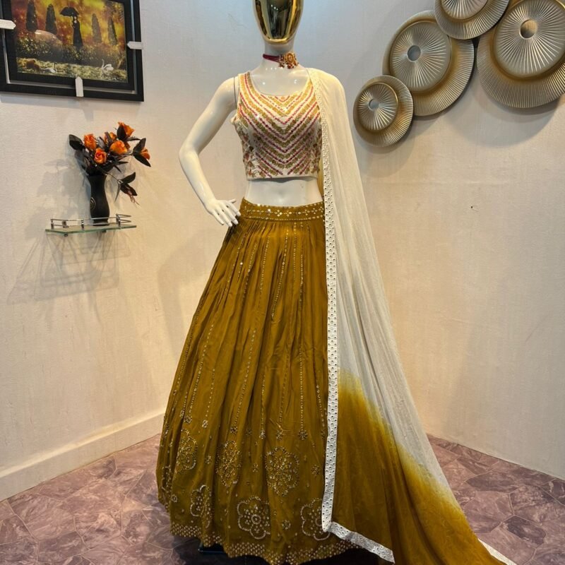 Beautiful Haldi Outfit For Indian Bride Evilato Online Shopping 3073