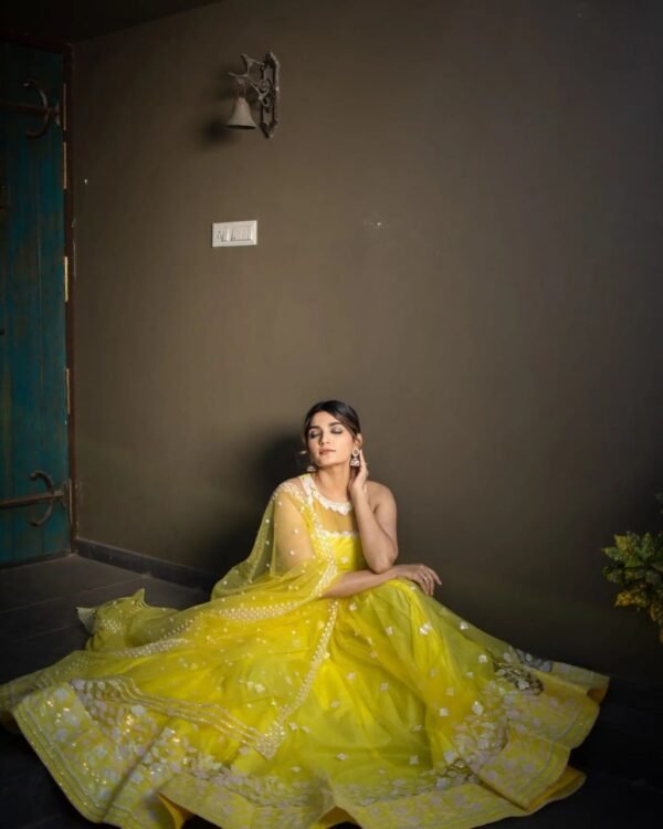 Haldi Lehanga Choli For Bride