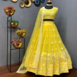 Haldi Lehanga Choli For Bride