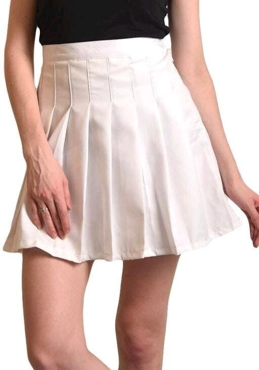 Solid Color Mini Skirt For Women