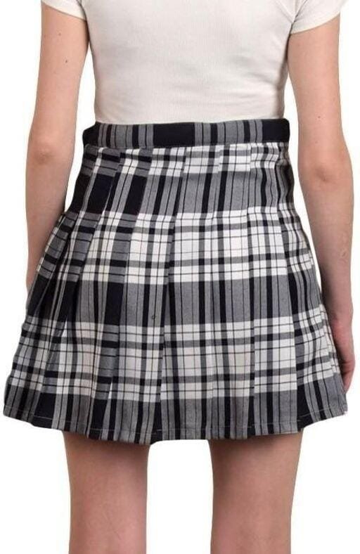 Check Skirt For Women