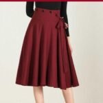 Knee Length Skirt For Women