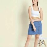 Denim Mini Skirt For Women