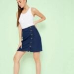 Denim Mini Skirt For Women