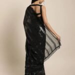 Black Designer Party Wear Saree