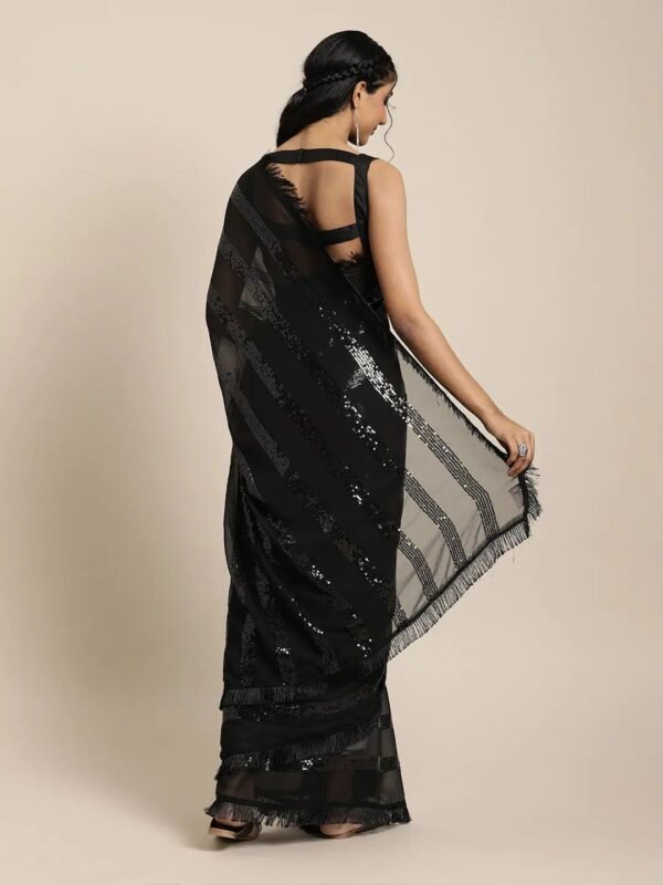 Black Designer Party Wear Saree