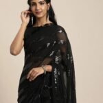 Black Designer Party Wear Saree