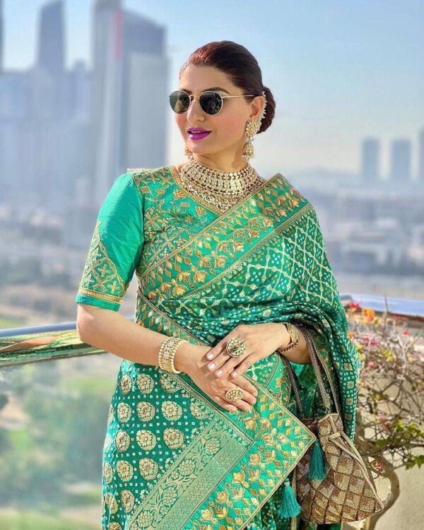 Green Silk Saree For Wedding