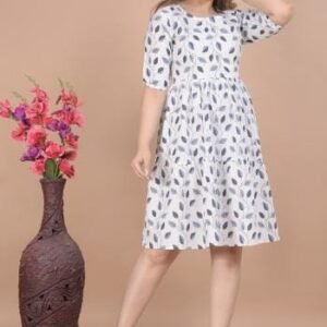 Party Wear Summer Printed Dress
