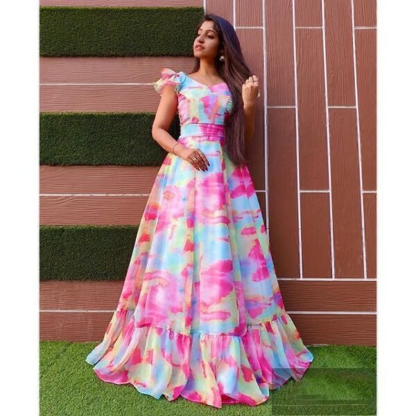 Beautiful Party Wear Long Maxi Dress