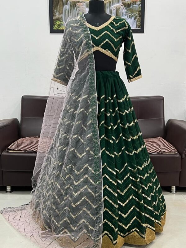 Designer Lehenga For Mehndi Function For Bride