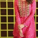 Party Wear Printed Kurti Gharara Set