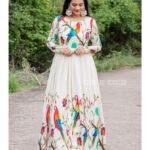 White Gown With Dupatta