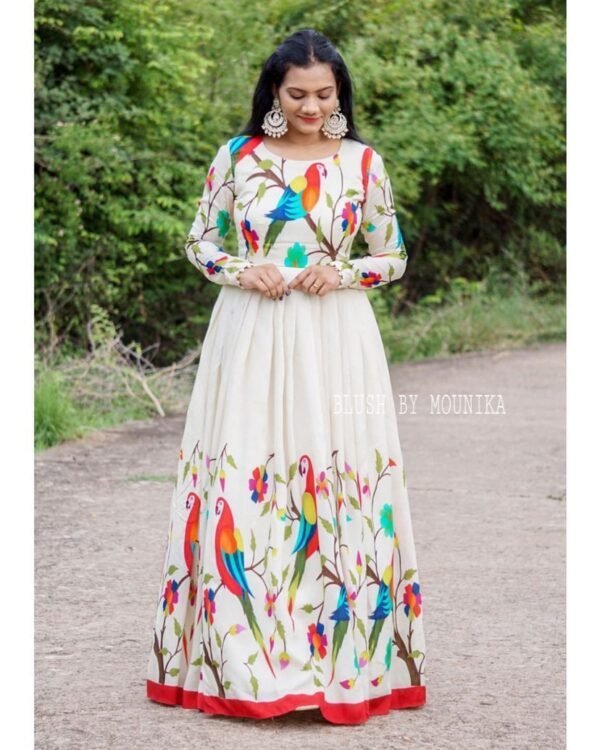 White Gown With Dupatta