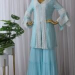 Latest Designer Party Wear Kurti Sharara