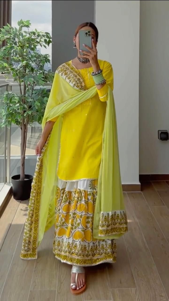 Haldi Outfit Ideas | Outfit Ideas For Bridal Haldi | | Haldi ceremony outfit,  Haldi outfits, Designer dresses casual