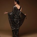 Party Wear Black Fancy Saree